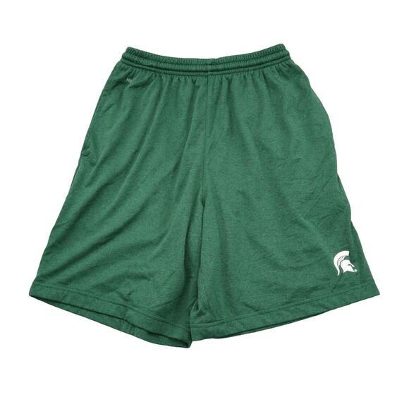 Nike Shorts Mens S Green Knit Drawstring Stretchable Waist Athletic Bottoms - Picture 1 of 16